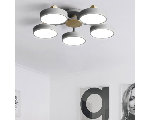 Потолочная люстра MOVE 5 Gray