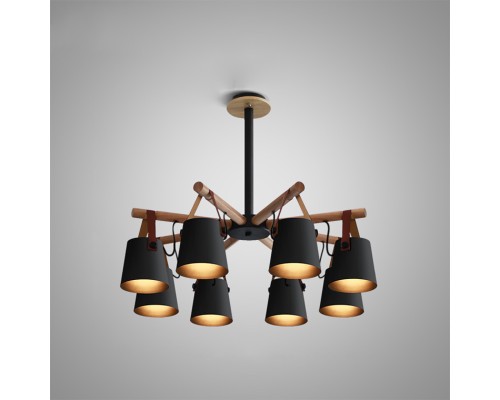 Люстра на штанге NATURA C8 black