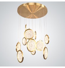 Дизайнерская подвесная люстра ЛУНА lighting collection D70 ImperiumLoft