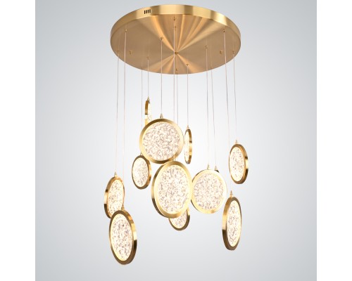 Дизайнерская подвесная люстра ЛУНА lighting collection D70 ImperiumLoft