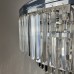 Подвесная люстра RH 1920s Odeon Clear Glass Fringe Chandelier D80 chrome