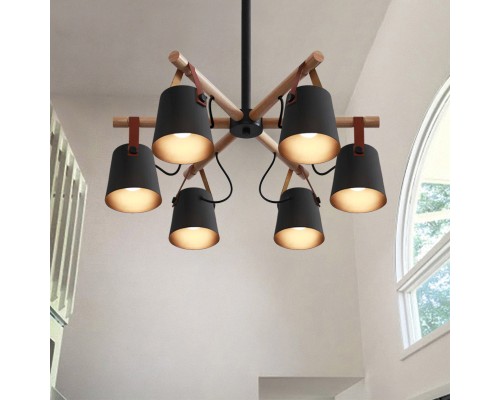 Люстра на штанге NATURA C4 black ImperiumLoft