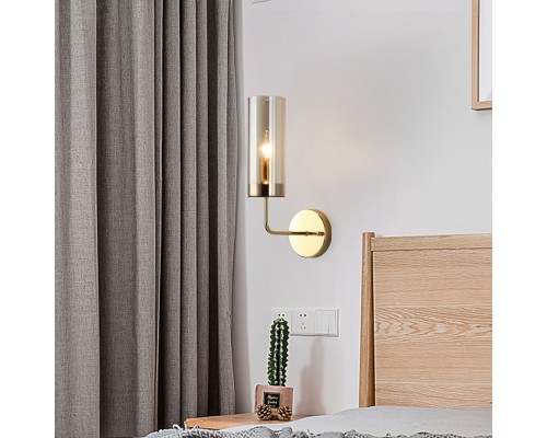 Настенный светильник Agne Blue Glass Tube wall light