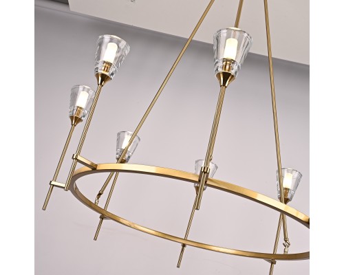 Люстра на штанге TORCHE DE VERRE Round Chandelier 8