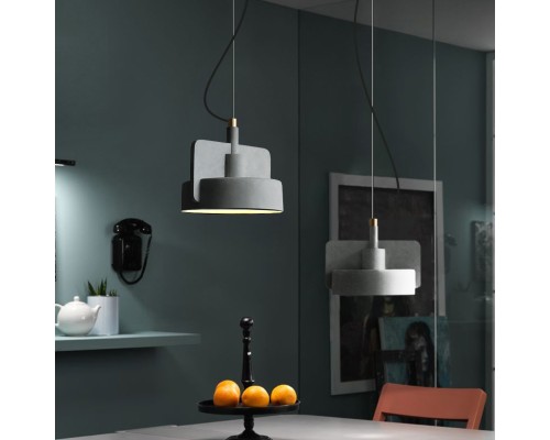 Подвесной бетонный светильник SKOVL A терракот