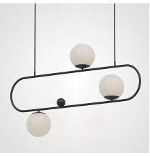 Подвесной реечный светильник HOOP L90 Black ImperiumLoft