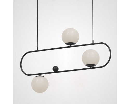 Подвесной реечный светильник HOOP L90 Black