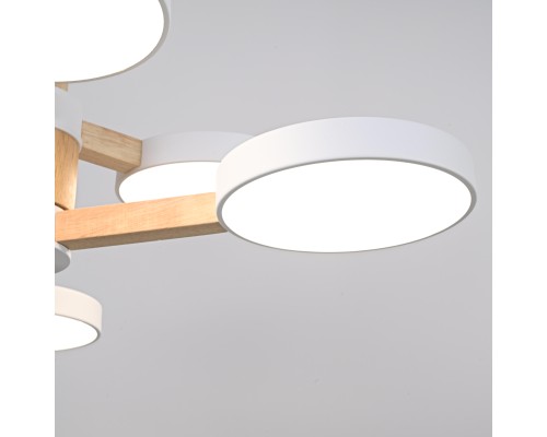 Люстра на штанге TURNA DBL L6 White ImperiumLoft