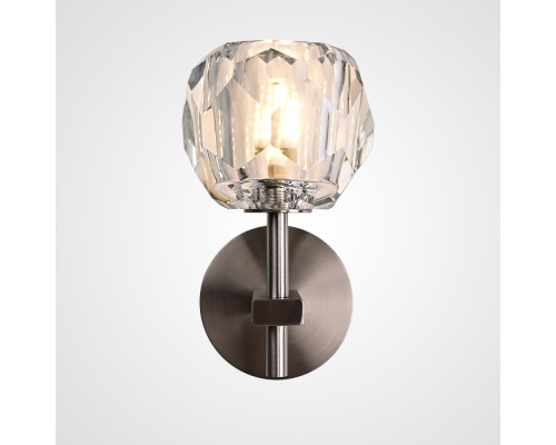 Бра Boule de Cristal Single Sconce Никель ImperiumLoft