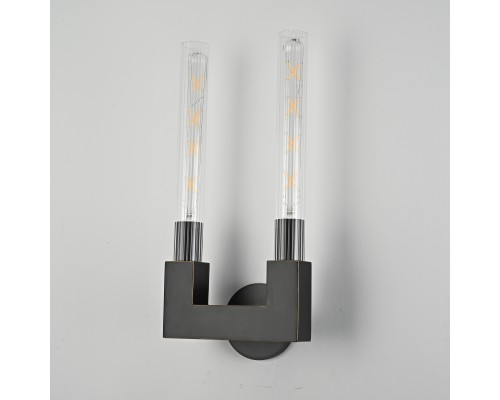 Бра CANELLE wall lamp DOUBLE Sconces Black ImperiumLoft
