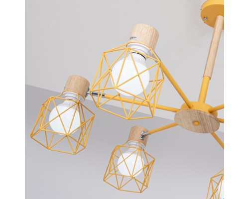 Потолочная люстра CORF B3 Yellow 6 lamps ImperiumLoft