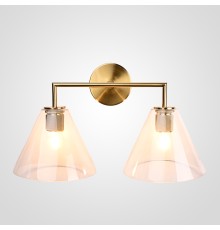 Бра RH Utilitaire Funnel Shade Double Sconce Brass ImperiumLoft
