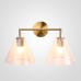 Бра RH Utilitaire Funnel Shade Double Sconce Brass