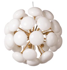Подвесная люстра Mid-Century Sputnik Milk Glass Chandelier ImperiumLoft