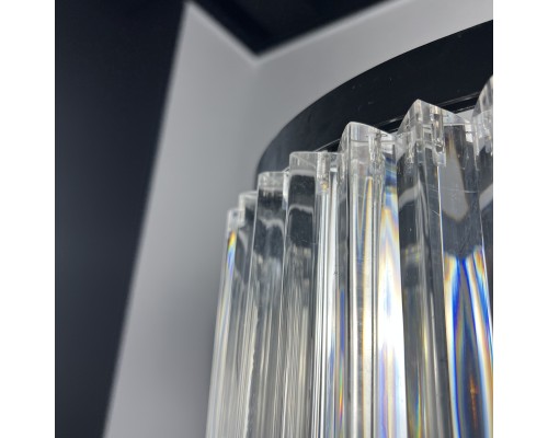 Подвесная люстра RH 1920s Odeon Clear Glass Black 180 ImperiumLoft