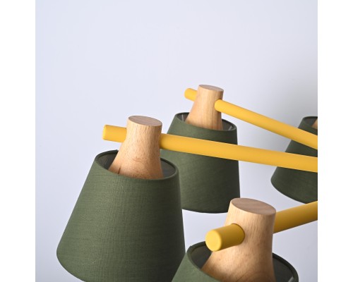 Люстра на штанге NATURA A GREEN 8