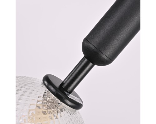 Подвесной светильник RAFFIN Black/Transparent
