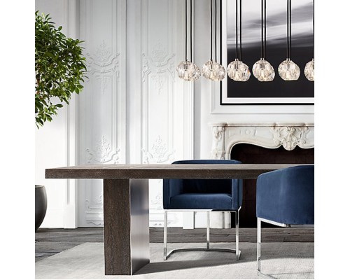 Люстра Boule De Cristal Linear Chandelier 6 Black