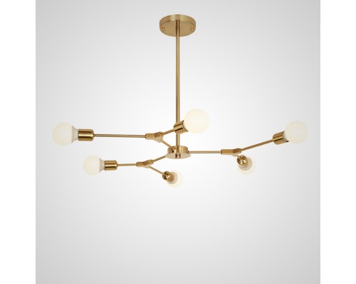Люстра на штанге LATE D86 Gold