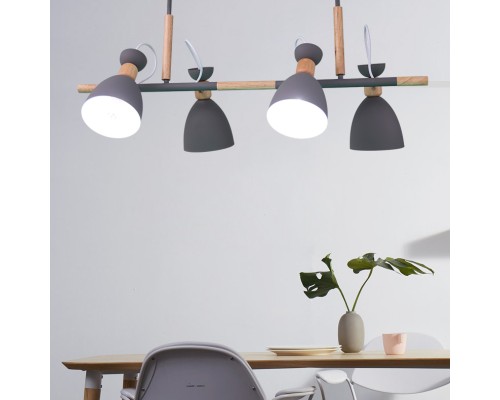 Подвесной реечный светильник TRIF WOOD LONG Green