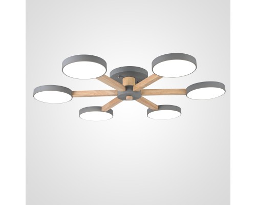 Потолочная люстра TURNA 6 Gray