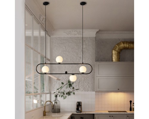 Подвесной реечный светильник HOOP L120 Bronze