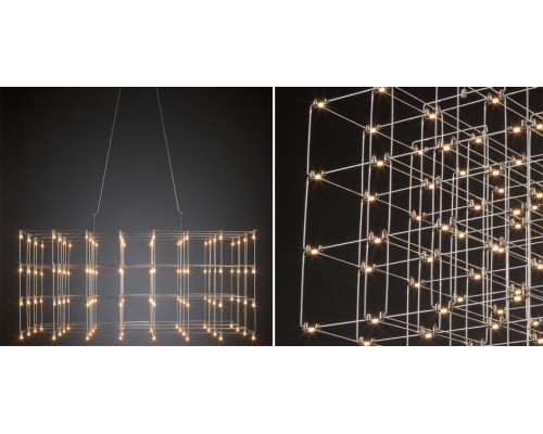 Подвесная люстра Quasar Cosmos Square LED pendant light 80/80/80 ImperiumLoft