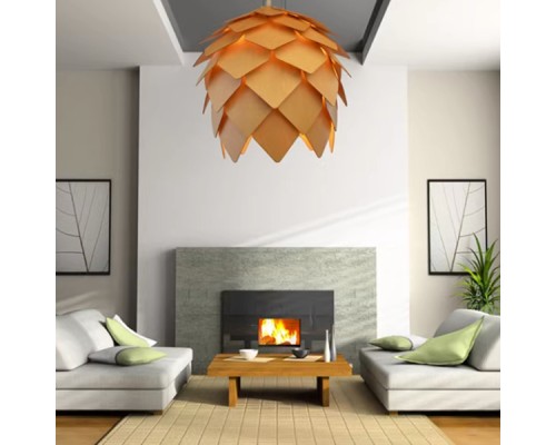 Подвесной светильник Crimea Pine Cone natural wood D20