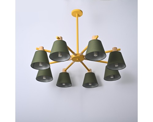 Люстра на штанге NATURA A GREEN 8