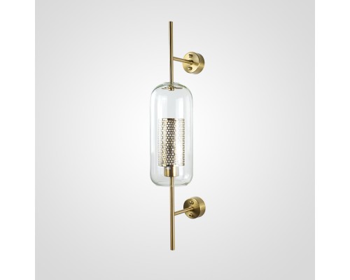 Настенный светильник CATCH WALL cylinder L67 brass ImperiumLoft