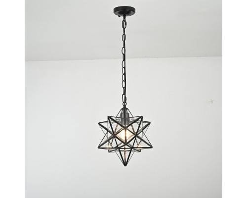 Люстра Black Star Clear Glass 30 см ImperiumLoft
