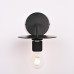 Бра RH Utilitaire Knurled Disk Shade Sconce Black