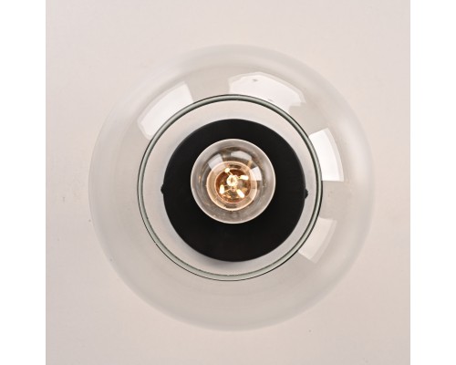 Потолочный светильник RH Utilitaire Globe  Shade Flushmount Black ImperiumLoft