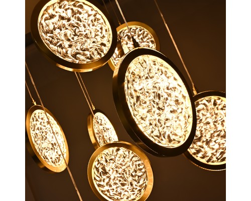 Дизайнерская подвесная люстра ЛУНА lighting collection D50 ImperiumLoft