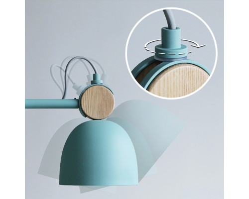 Люстра на штанге ROLLA 6 Gray