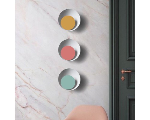 Бра TWIRL SUNSET D32 White/Green ImperiumLoft