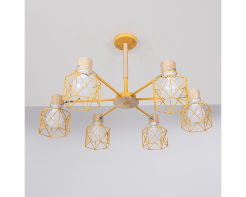 Потолочная люстра CORF B3 Yellow 6 lamps ImperiumLoft
