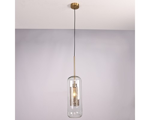 Подвесной светильник CATCH F cylinder brass D15