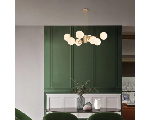 Люстра на штанге ROUNDI BRASS L8 ImperiumLoft