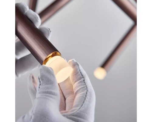 Подвесная люстра Dutti D0068 LED Chandelier Modern 14 black ImperiumLoft