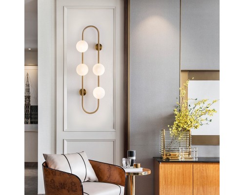 Настенное бра HOOP WALL H115 Gold ImperiumLoft