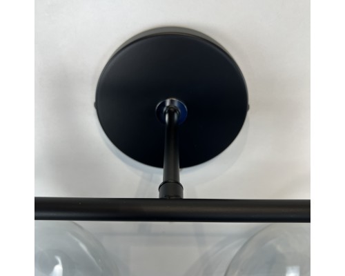 Бра RH Utilitaire Globe Shade Double Sconce Black