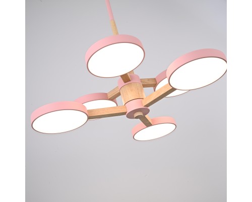 Люстра на штанге TURNA DBL L6 Pink