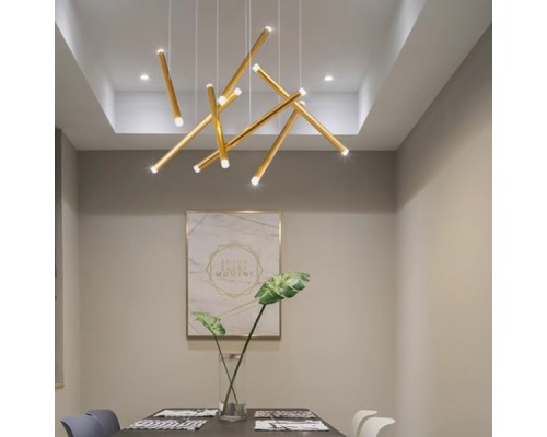 Подвесная люстра Dutti D0068 LED Chandelier Modern 14 black ImperiumLoft