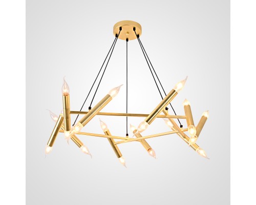 Подвесная люстра JONATHAN BROWNING Le Pentagone Chandelier 20 Light ImperiumLoft