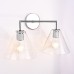 Бра RH Utilitaire Funnel Shade Double Sconce Silver