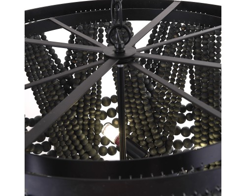 Подвесная люстра Amelia Wood Bead Chandelier ImperiumLoft