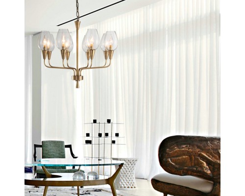 Подвесная дизайнерская люстра Viola 10 Синий