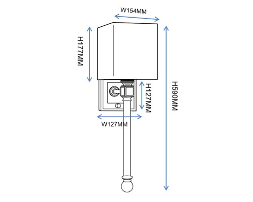 Бра Regina Andrew Crystal Sconce Brass ImperiumLoft