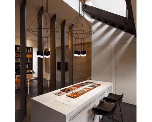 Подвесной светильник Via Wireflow polyhedral 0307 Pendan Light